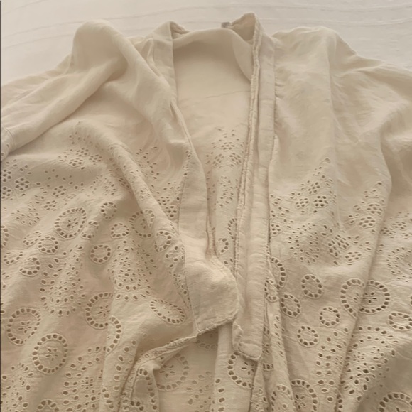 Cream Embroidered Women's Jacket - Picture 7 of 7